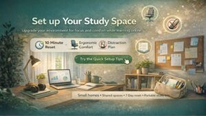 The Career Academy United Kingdom | Set up your study space | The Career Academy United Kingdom